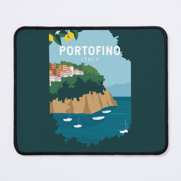 Item preview, Portofino Italy Retro Travel Art Vintage designed and sold by KrisSidDesigns.