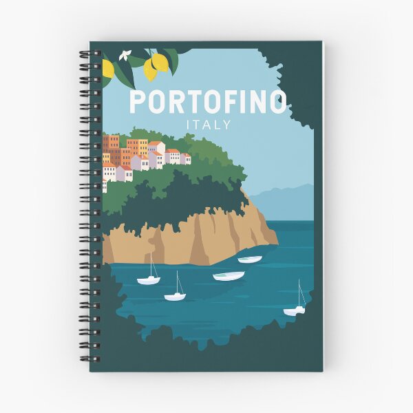 Item preview, Portofino Italy Retro Travel Art Vintage designed and sold by KrisSidDesigns.