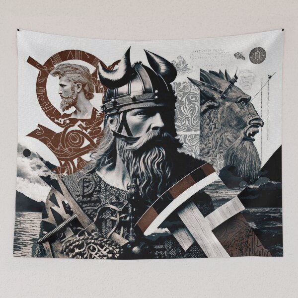 Item preview, Viking Tribe Collage designed and sold by Odd World.