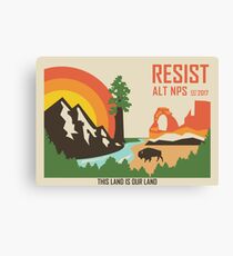 Support ALT NPS Canvas Print