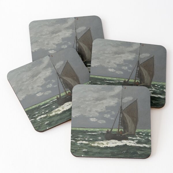 Item preview, Seascape- Storm by Claude Monet designed and sold by tomorrowsart.