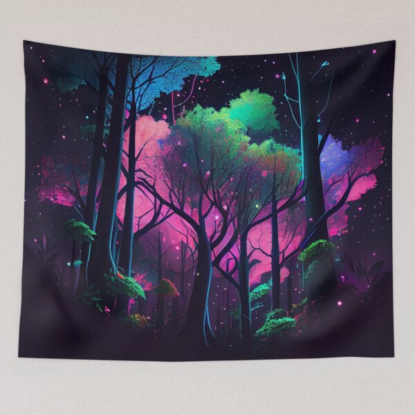 Item preview, Bright Night Forest designed and sold by mcmtdesigns.