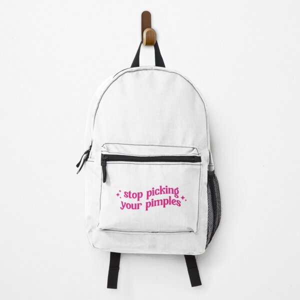 Item preview, stop picking your pimples - hot pink sparkle typography designed and sold by chrismanubag.