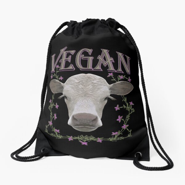 VEGAN Drawstring Bag