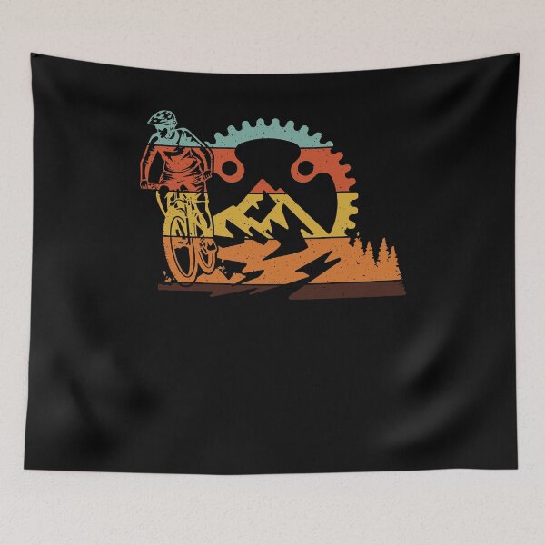 Item preview, Funny Mountain Bike Art Vintage Cycling Gear Biking designed and sold by Dressed For  Duty.