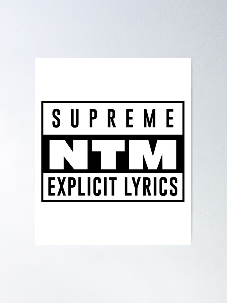 NTM Hip Hop RAP Francais Nique ta Mere. Blanc Poster for Sale by  teespopdotcom
