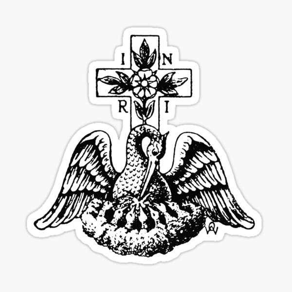 Item preview, Rose Cross Pelican Symbol designed and sold by ungooman-.