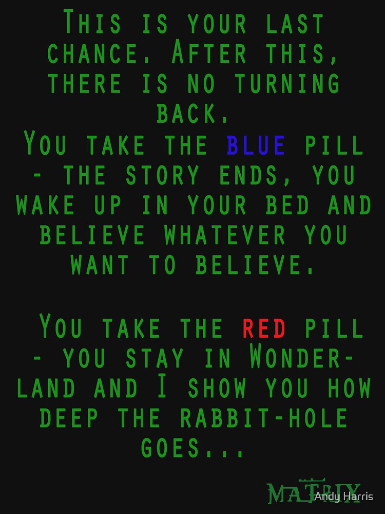 matrix blue pill vs red