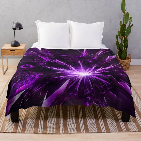 Item preview, Purple Dazzling Aggressive Explosive Line Pattern Digital Painting designed and sold by CodeAndColors.