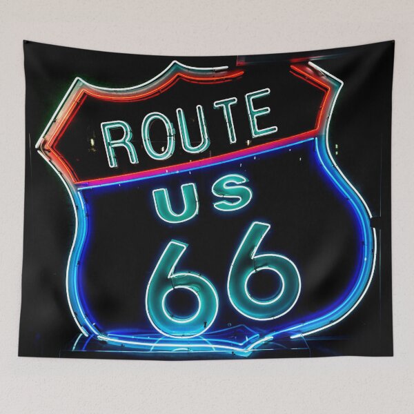Item preview, Neon Route 66 Street Sign designed and sold by PBJArt.