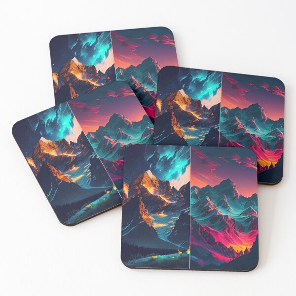 Item preview, Radiant Mountain Range  designed and sold by mcmtdesigns.