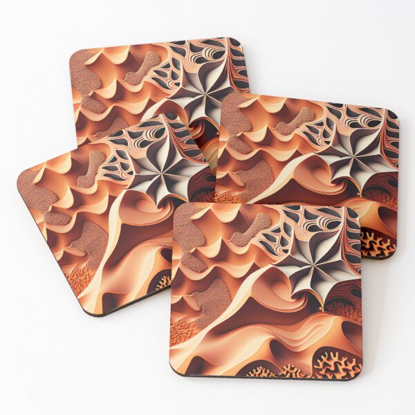 Item preview, Clay Mystical Desert Modern Pattern Digital Painting designed and sold by CodeAndColors.