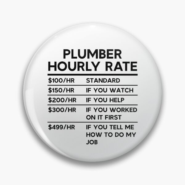 Artikelvorschau, Plumber Hourly Rate entworfen und verkauft von woodesigner.