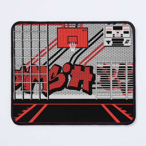 Item preview, Hoop in the gym red street art designed and sold by mshclothingco.