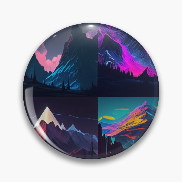 Item preview, Neon Four Peaks Panorama  designed and sold by mcmtdesigns.