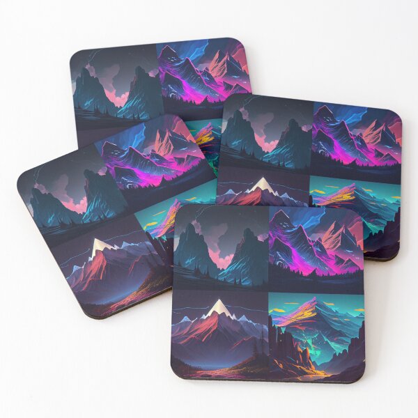 Item preview, Neon Four Peaks Panorama  designed and sold by mcmtdesigns.