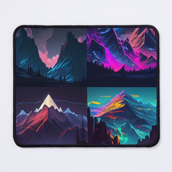 Item preview, Neon Four Peaks Panorama designed and sold by mcmtdesigns.