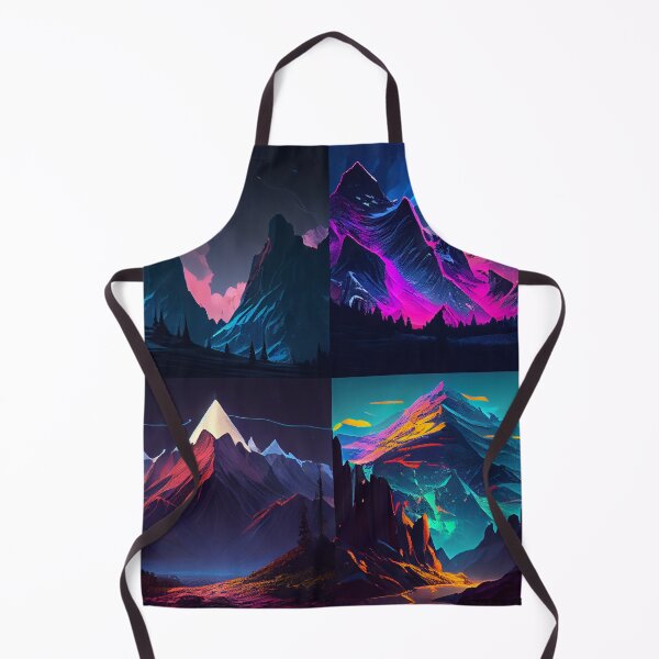 Item preview, Neon Four Peaks Panorama designed and sold by mcmtdesigns.