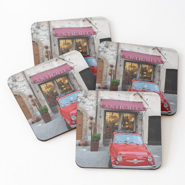 Item preview, Red Cinquecento in Italy designed and sold by mycornerofitaly.