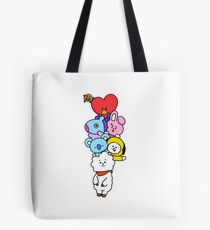 BT21 - Mang, Koya, RJ, Tata, Shooky, Cooky, Chimmy BTS fanart Tote Bag