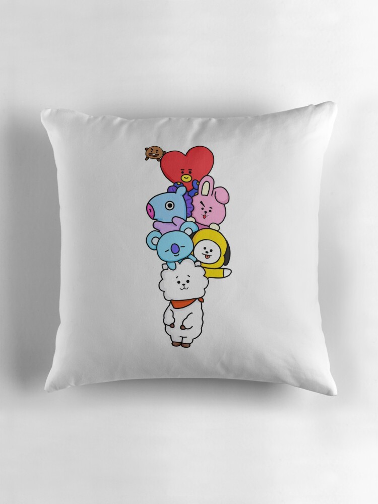 bt21 throw pillow