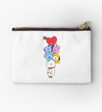 BT21 - Mang, Koya, RJ, Tata, Shooky, Cooky, Chimmy BTS fanart Studio Pouch