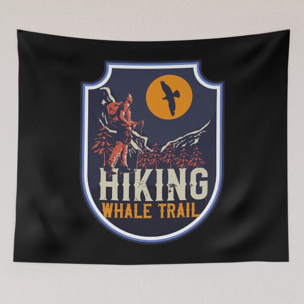 Item preview, Hiking Whale Trail designed and sold by HomeCoquette.