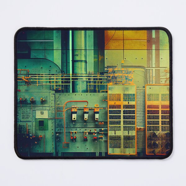 Item preview, Beautiful Light Vivid Muted Industrial Pattern Digital Painting designed and sold by CodeAndColors.