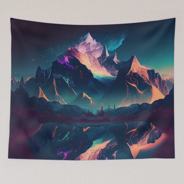 Item preview, Vivid Mountain Vista  designed and sold by mcmtdesigns.