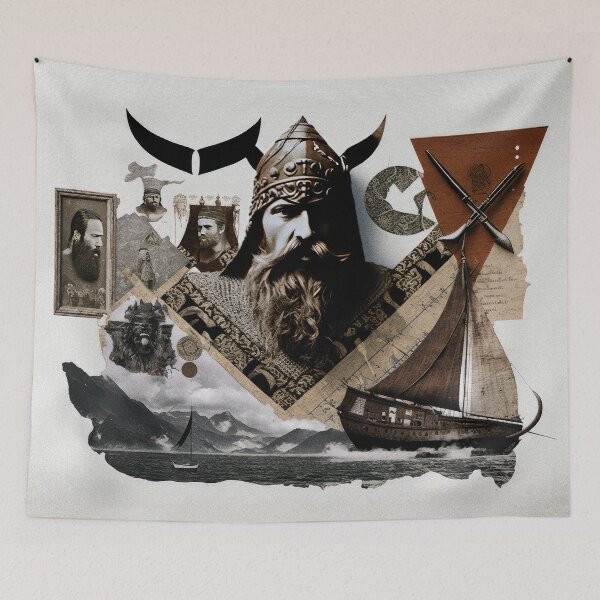 Item preview, Viking Tribe Collage designed and sold by Odd World.
