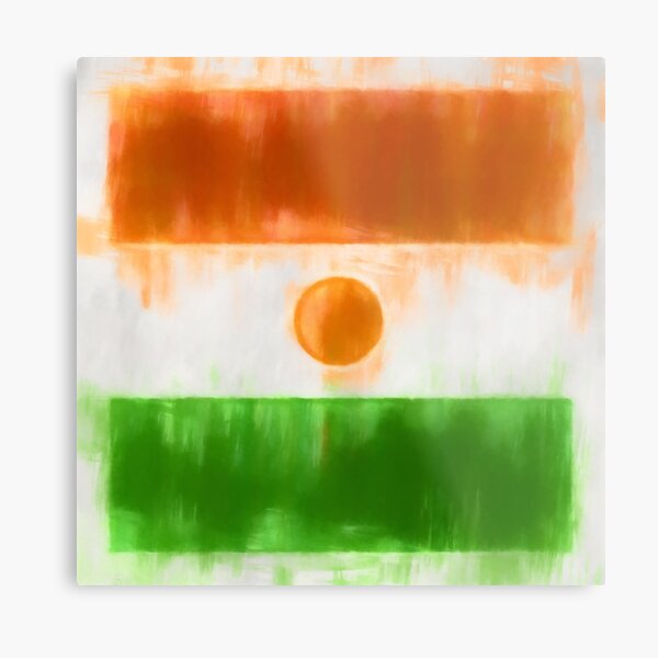 Niger Flag Reworked No. 2, Series 1 Metal Print