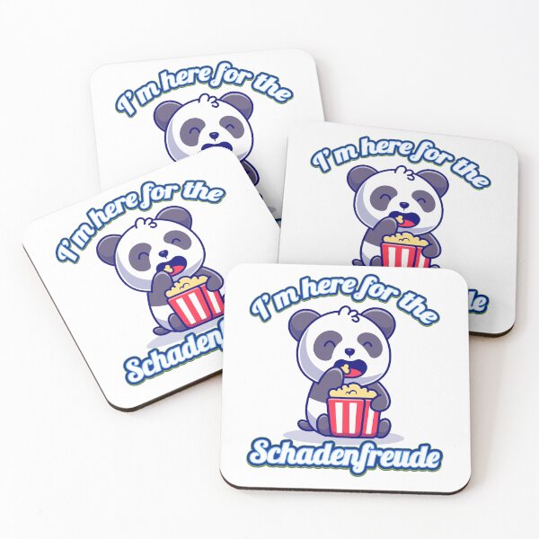 Item preview, I Am Here For The Schadenfreude Funny Cute Panda Sarcastic designed and sold by johnta17.