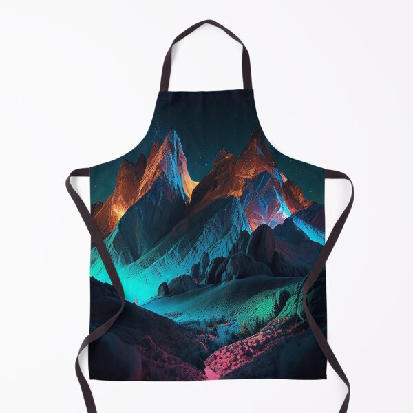 Item preview, Sparkling Neon Mountain Landscape designed and sold by mcmtdesigns.