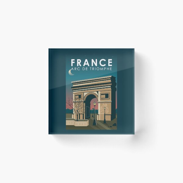 Item preview, Arc de Triomphe France Retro Travel Art Vintage designed and sold by KrisSidDesigns.