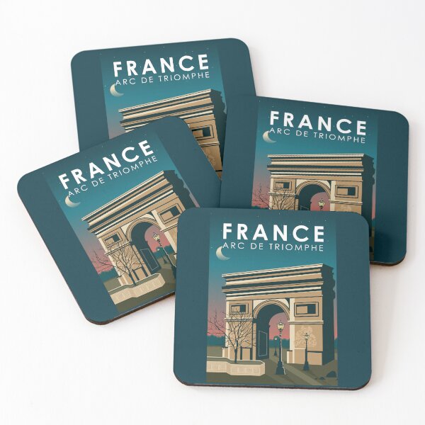 Item preview, Arc de Triomphe France Retro Travel Art Vintage designed and sold by KrisSidDesigns.