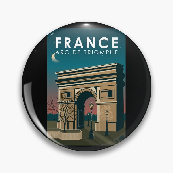 Item preview, Arc de Triomphe France Retro Travel Art Vintage designed and sold by KrisSidDesigns.
