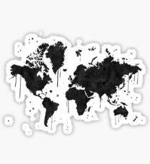 World Map Sticker