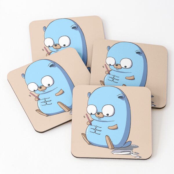 Item preview, golang gopher  go six pack designed and sold by SarabethDevore.