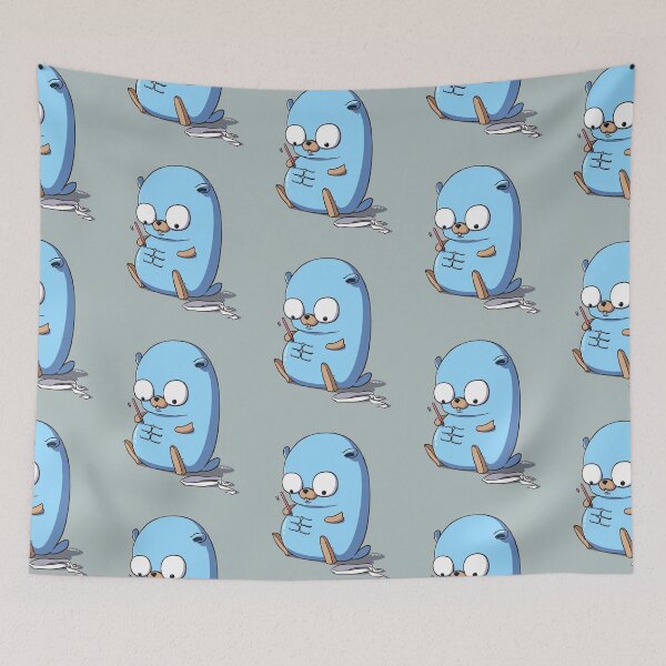 Item preview, golang gopher  go six pack designed and sold by SarabethDevore.