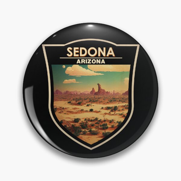 Artikelvorschau, Sedona Arizona Reisekunstabzeichen entworfen und verkauft von KrisSidDesigns.