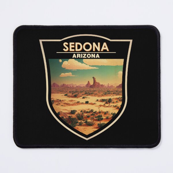 Item preview, Sedona Arizona Travel Art Badge designed and sold by KrisSidDesigns.
