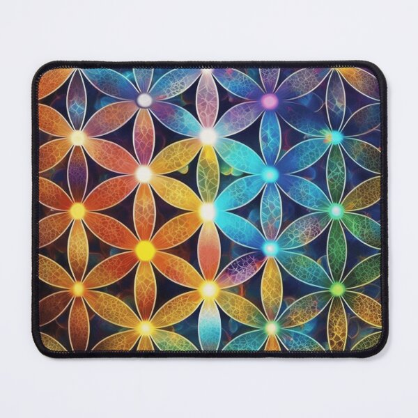 Item preview, Ethereal, Colourful Flower Of Life Sacred Geometry designed and sold by ChaosEmporium.