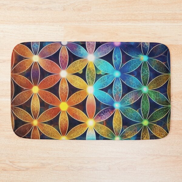 Item preview, Ethereal, Colourful Flower Of Life Sacred Geometry designed and sold by ChaosEmporium.