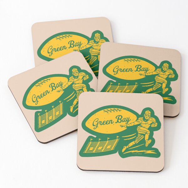 Item preview, vintage football   green bay packers yellow green bay wordmark designed and sold by SarabethDevore.