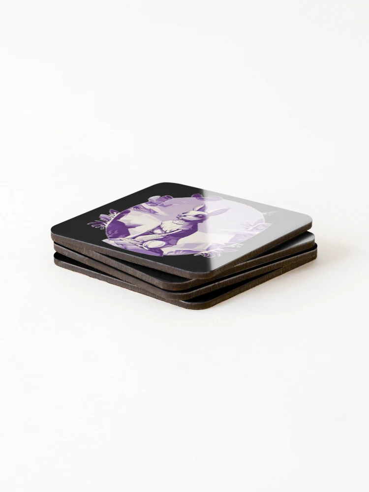 Thumbnail 4 of 5, Coasters (Set of 4), Mummified Easter Rabbit designed and sold by Goatonfire.