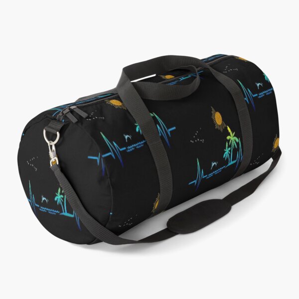 Item preview, Heartbeat with Tropical Palm Trees Beach Island Sunset  designed and sold by nicedesign01.