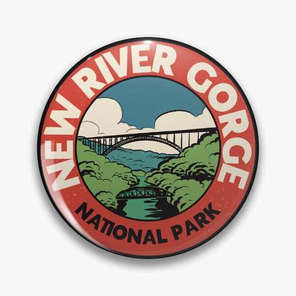 Artikelvorschau, Retro New River Gorge National Park entworfen und verkauft von HalpinDesign.