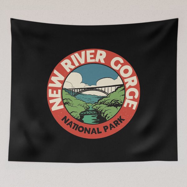 Item preview, Retro New River Gorge National Park designed and sold by HalpinDesign.
