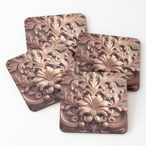 Item preview, Clay Delicate Baroque Industrial Pattern Digital Painting designed and sold by CodeAndColors.