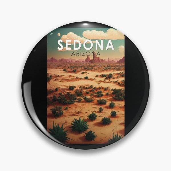 Item preview, Sedona Arizona Retro Travel Art Vintage designed and sold by KrisSidDesigns.